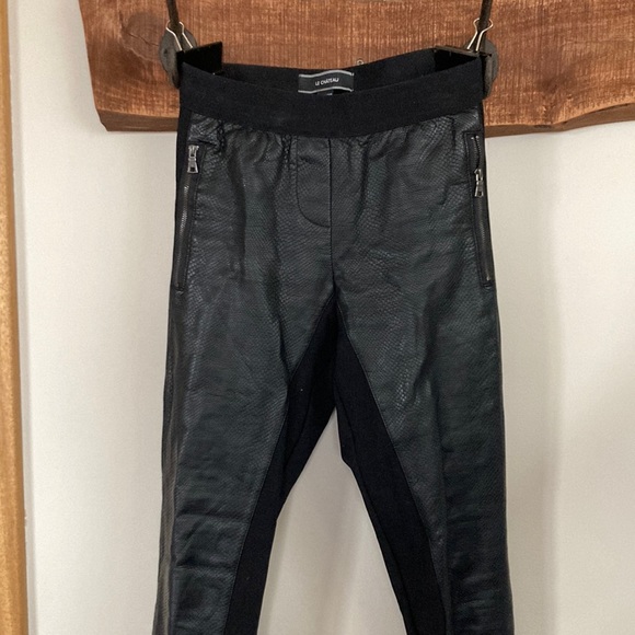 Le Chateau leather fronted leggings - Picture 1 of 8